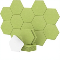 Panneaux acoustiques hexagonaux haute densité insonorisants et absorbants le son, design moderne à coller, pour studio, bureau, maison, appartement