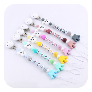 Clips de <span class=keywords><strong>chupete</strong></span> personalizados, chupetes ligeros universales, <span class=keywords><strong>cadena</strong></span> de Clip de anillo de dentición de juguete para regalos de bebé - Product Image 2