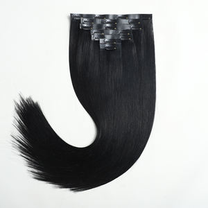 ต่อผมแบบคลิป # <span class=keywords><strong>ผม</strong></span>แท้ 100% แบบคลิปหนีบ  ชนิดเรมี่  ไม่ผ่านการแปรรูป  สีดำธรรมชาติ  มองไม่เห็นรอยต่อ  บางเบา  ย้อมสีได้ - Product Image 1