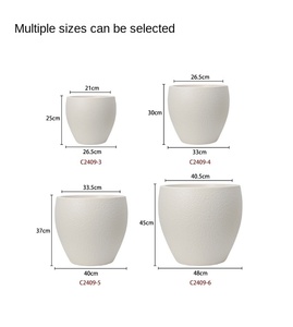 Vente directe d'usine, jardinières décoratives en plastique <span class=keywords><strong>de</strong></span> haute qualité, design luxueux, grands pots à fleurs en résine plastique pour une utilisation en intérieur/extérieur - Product Image 2