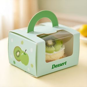 Sang Trọng Bánh Bao Bì Hộp Quà Tặng Biểu Tượng Tùy Chỉnh Đám Cưới Sinh Nhật Bên Bánh Và Món Tráng Miệng Bao Bì Thực Phẩm - Product Image 4