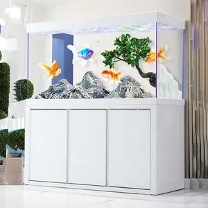 Ultra Clear 300 galões Vidro Aquário Fish Tank com Sump Filtração Inferior