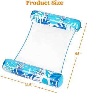 PVC amaca gonfiabile 48*31.5 pollici blu verde rosa colori per adulti Lounge piscina galleggiante piscina all'aperto spiaggia divertente - Product Image 2