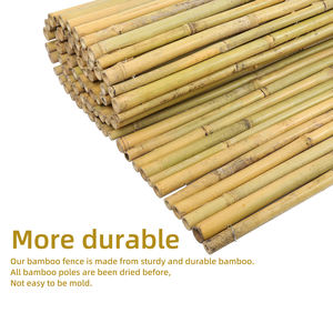 Valla de Bambú Natural para Interior y Exterior, Pantalla de Privacidad Enrollada, 6x7,87 Pies, Disponible en EE. UU., Entrega en 10 Días - Product Image 2