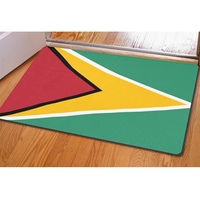 Tapis de sol rectangulaire fin en polyester et caoutchouc multi-scènes avec imprimé drapeau, 40*60cm, pour usage domestique et commercial