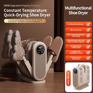 Nouveau séchoir à chaussures intelligent portable et pliable pour la maison et l'hôtel, séchage rapide et minuterie, 180W, 4 bras intelligents - Product Image 3