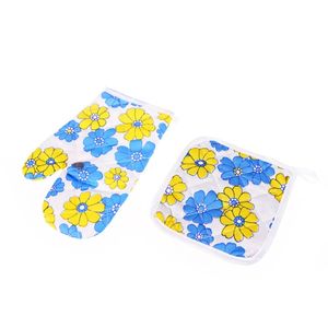 Cocina Algodón Resistente al calor <span class=keywords><strong>Manoplas</strong></span> <span class=keywords><strong>de</strong></span> cocina Horno Cocina Patrón impreso <span class=keywords><strong>Manoplas</strong></span> para el hogar - Product Image 6