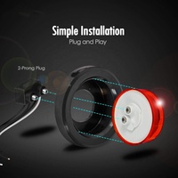 Haute qualité 2 pouces scellé rond 10-30V rouge ambre LED camion remorque Bus camion remorque dégagement lampe camion côté marqueur lumineux
