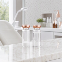 Fournisseur d'usine Bangda – Bouteilles en verre borosilicate transparent ambré stériles à faible teneur en bor avec couvercle en aluminium et bouchon en caoutchouc pour l'emballage