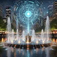 Fontaine de jardin relaxante à l'extérieur avec pompe submersible Spectacle aquatique pour des moments confortables