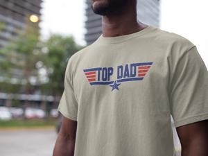 T-shirt OEM ODM Top Dad, t-shirt graphique amusant sur le thème du cinéma, cadeau de Noël de la part de sa fille, cadeau pour papa, cadeau Maverick, cadeau de la part de son fils, t-shirt d'aviation - Product Image 3