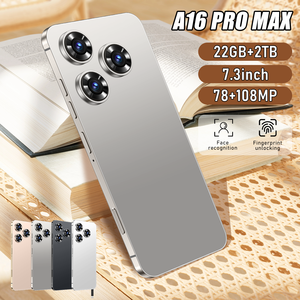 A16 Pro Max 5G Android 14 Điện Thoại Toàn Cầu Phiên Bản Nhận Dạng Khuôn Mặt 22GB + 2Tb 7.3Inch Màn Hình Pin 8000MAh Điện Thoại Giá Rẻ - Product Image 1
