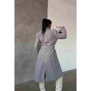 Manteau en crêpe à simple boutonnage XS, blazer formel réversible, plissé, à sequins, imprimé, en nylon imperméable et respirant, été automne hiver - Product Image 2