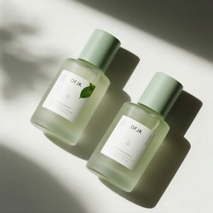 Tinh tế 80ml Frosted bơm chai với tùy chỉnh nhãn màu vòng sang trọng Lotion bơm chai với tinh tế bao bì hộp - Product Image 1