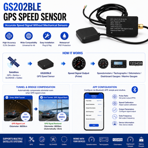 Capteur <span class=keywords><strong>de</strong></span> <span class=keywords><strong>vitesse</strong></span> GPS Bluetooth avec compensation d'odomètre pour tachymètre à impulsions - Product Image 4