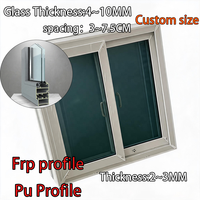Proveedor de Ventanas de PU, Perfiles de Fibra de Vidrio FRP de Múltiples Estilos, Perfiles de Ventanas para Villas de Plástico Reforzado con Fibra de Vidrio