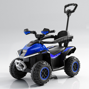 Vehículo Eléctrico ATV <span class=keywords><strong>para</strong></span> Niños de 12 V con Baterí<span class=keywords><strong>a</strong></span>, Manillar de Empuje, Cuatriciclo Multicolor con Luces LED y Música, <span class=keywords><strong>para</strong></span> Niños de 2 <span class=keywords><strong>a</strong></span> 4 <span class=keywords><strong>A</strong></span>ños, de Plástico - Product Image 1