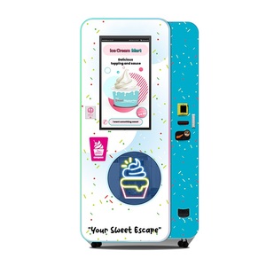 Máquina Expendedora de helados totalmente automática Máquina de helados de alimentos congelados con sabor delicioso con mermelada, nueces para pequeñas empresas - Product Image 2