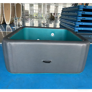 Piscina Gonfiabile Rettangolare in PVC <span class=keywords><strong>con</strong></span> Tecnologia Drop Stitch, Design Resistente per il Relax e l'Abbronzatura in Giardino - Product Image 5