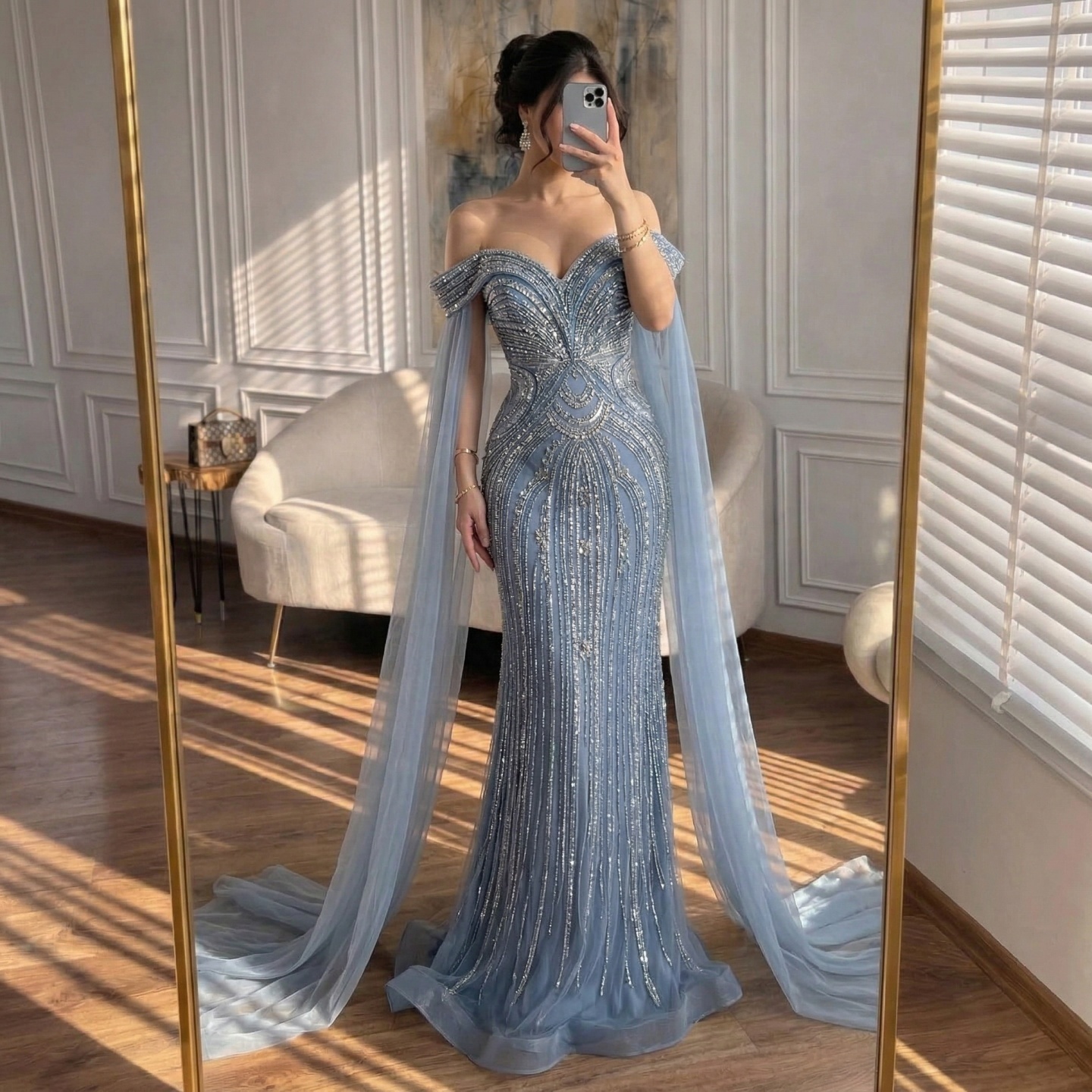 princess polly baby blue dress 22 Gorgeous Beach Wedding Guest Dresses main image 1