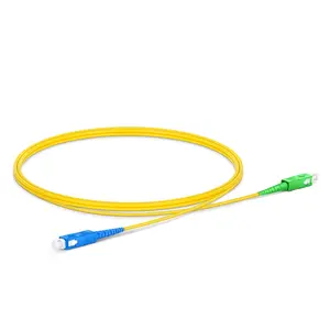 Câble de raccordement à fibre optique SC UPC à SC APC Simplex OS2 monomode PVC (OFNR) 1m (3ft) 2.0mm à structure serrée