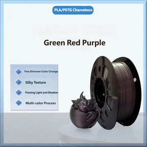 Filamento PLA Camaleón de 1.75mm con Cambio de Color, Brillante, Verde, Rojo, Morado, para Impresión 3D de Alta Velocidad - Product Image 6