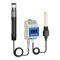 Sonde multiparamètres de qualité de l'eau industrielle submersible intégrée PH EC conductivité 2 en 1 RS485
