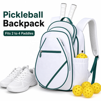 Sac à dos de pickleball avec compartiment à chaussures en nylon pour 2 à 4 raquettes Modèle YS402 40,9x33,5x19,6 cm 790g