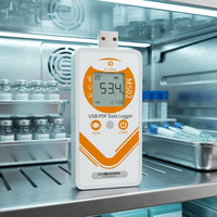 Moniteur de température de laboratoire professionnel M502 : Enregistreur de données USB PDF certifié NIST pour réfrigérateur hospitalier