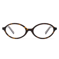 MS M001 2026 Montures de lunettes ovales en acétate pour femmes, verres anti-lumière bleue, lunettes de vue personnalisées
