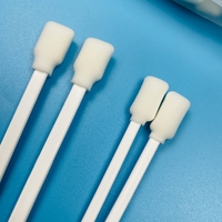 Hisopo de Espuma Blanca de 128 mm - Rectangular de 15 mm Cabezales - 50 unidades - para plantillas SMT, fluxo de PCB, pines de conectores y boquillas dispensadoras