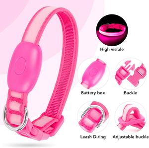 Electronic Pet LED Dog Collar Adjustable Flash <b>Recharge</b> Pet Collars Reflective LED Collars for Dogs <b>Night</b> Anti-Lost Dog Products - Product Image 1