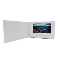 Carte de vœux en papier tendance, impression personnalisée, carte promotionnelle LCD faite à la main, nouveau design, carte de visite, carte postale, brochure vidéo interactive