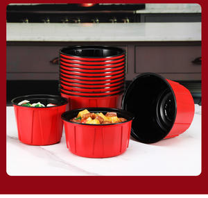 OTOR ciotola per noodle in plastica usa e getta da 12 once 360ml con coperchio, per andare tazze contenitori per zuppa di carta con coperchi - Product Image 6