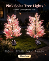 Lampu Pohon Cypress Tenaga Surya Tahan Air LED Lampu Cypress Bertenaga Surya untuk Dekorasi Taman Luar Ruangan Halaman Patio Liburan Natal.