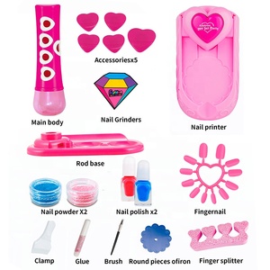 JH Kids-Kit de esmalte de uñas 3 en 1, no tóxico, purpurina, <span class=keywords><strong>para</strong></span> salón de belleza, regalo de <span class=keywords><strong>cumpleaños</strong></span> - Product Image 4