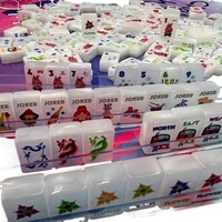 Liora Produk Baru Terlaris, Ubin Mahjong Akrilik Mutiara Putih Modern Portabel Mewah Pesanan Khusus Gaya Amerika