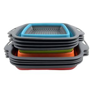 <span class=keywords><strong>Passoire</strong></span> <span class=keywords><strong>rétractable</strong></span> pliable en <span class=keywords><strong>Silicone</strong></span> pour évier, avec poignée, bols de filtre de vidange d'eau, 2 pièces - Product Image 5