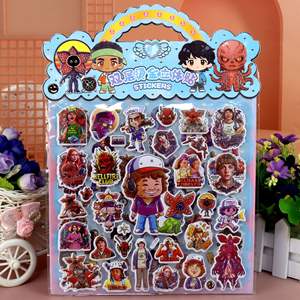 Pegatinas Acrílicas 3D Luminosas <span class=keywords><strong>de</strong></span> Dibujos Animados, Resistentes al Agua, Ecológicas, Lindas, con Forma <span class=keywords><strong>de</strong></span> Corazón, Regalo para Niñas, Decoración para Vasos, <span class=keywords><strong>Stranger</strong></span> <span class=keywords><strong>Things</strong></span> - Product Image 4