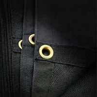 Bâche en maille tricotée enduite de PVC 18 oz, épaisse, imperméable, respirante, résistante aux UV, avec doubles poches pour utilisation extérieure sur remorque