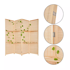 <span class=keywords><strong>Pas</strong></span> <span class=keywords><strong>cher</strong></span> salon meubles Autoportant <span class=keywords><strong>4</strong></span> Articulé Panneau Tissé Beige <span class=keywords><strong>Bois</strong></span> Vie Privée <span class=keywords><strong>Paravent</strong></span> <span class=keywords><strong>Paravent</strong></span> - Product Image 3