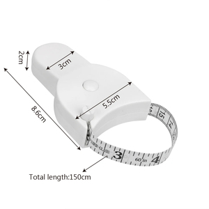 Wholesale 1.5m Retractable Body Tape <b>Mini</b> PocketRuler Waist Arm Chest Hip Measuring <b>Scale</b> Fitness Gauging Tool - Product Image 2