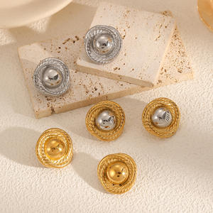 महिलाओं के लिए टी. डी. स्टेनलेस स्टील मेटल राउंड थ्रेड किया गया विंटेज गहने थोक - Product Image 2