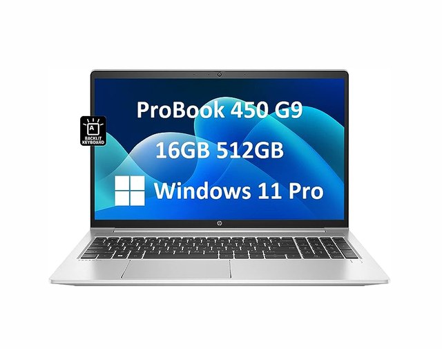 Laptop ProBook 450 G9 15.6'' FHD Intel I7-1260P 16GB 512GB SSD English Keyboard Silver Laptop Computer PC