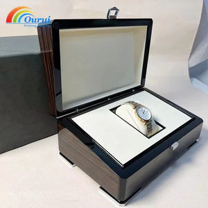 Hot Sell Luxury <b>Black</b> Other Material Rectangle Multifunction pp Watch <b>Box</b> Packaging - Product Image 4