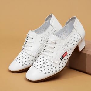 Chaussures de <span class=keywords><strong>danse</strong></span> d'été pour femmes, pour la <span class=keywords><strong>danse</strong></span> de salon/latine, <span class=keywords><strong>avec</strong></span> lacets, semelle souple en caoutchouc, en cuir synthétique, décontractées, pour la <span class=keywords><strong>danse</strong></span> sociale en extérieur - Product Image 5