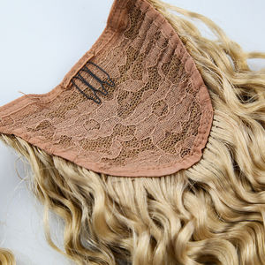 <span class=keywords><strong>Queue</strong></span> <span class=keywords><strong>de</strong></span> <span class=keywords><strong>cheval</strong></span> bouclée Blonde <span class=keywords><strong>platine</strong></span> 100 cheveux humains bruts Deep Wave longues Extensions <span class=keywords><strong>de</strong></span> bande magique à Clip - Product Image 5