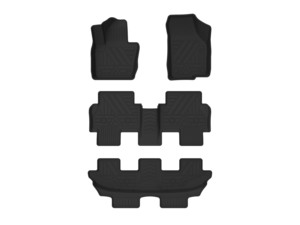 Alfombrillas de Coche Personalizadas de TPE para <span class=keywords><strong>Volkswagen</strong></span> <span class=keywords><strong>Sharan</strong></span> 2012-2019, Juego Completo para Todo Clima, 100% Impermeables y Fáciles de Limpiar - Product Image 1