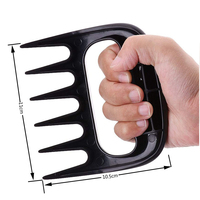 Fourchette à barbecue anti-adhérence isolée thermiquement pour déchiqueter la viande de dinde et séparer les morceaux – Outil de cuisine essentiel