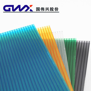 Gwx Pc Sun Panel Double Layer Transparent Hollow Board Roofing <b>Sheet</b> For Outdoor Use - Product Image 3